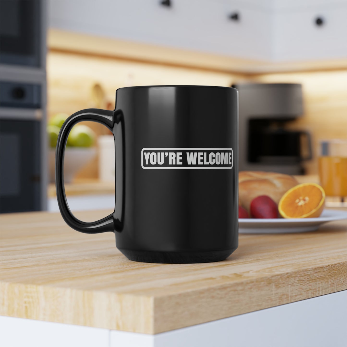 Morning Wood - Black Mug, 15oz